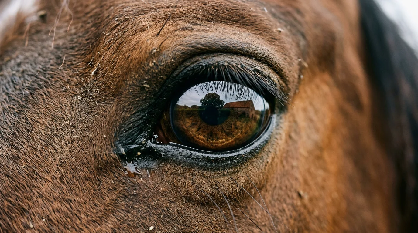 Un regard de cheval, Écuries des Chênes, Geyssans