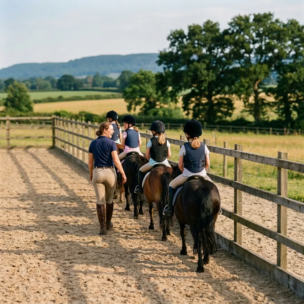 Cours de poney à Geyssans, Drôme